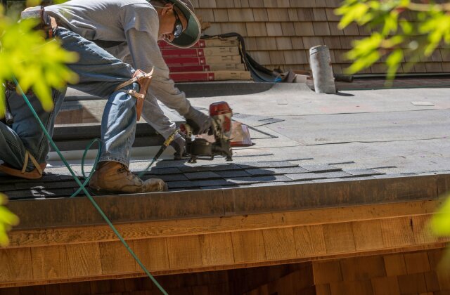 Storm damage shingle and flashing roof repair in Kissimmee, FL