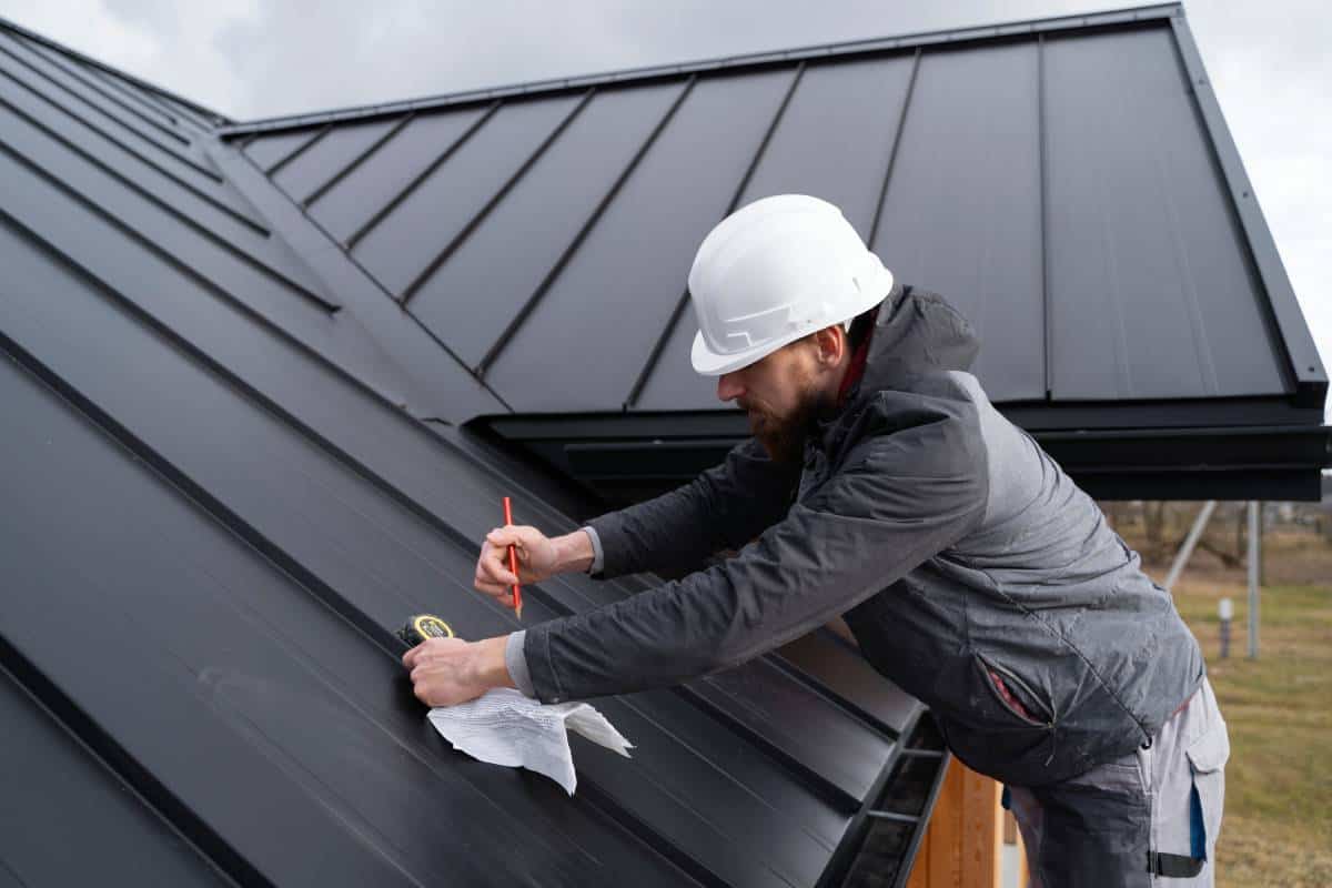 Standing seam metal roof replacement being installed on a home in Orlando, FL