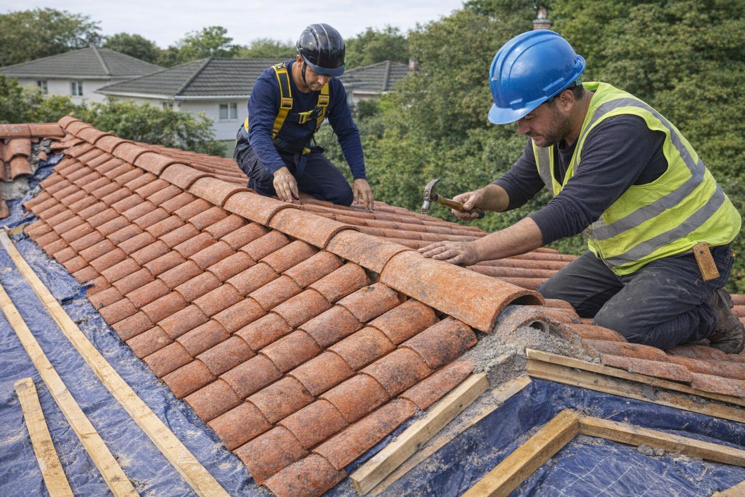 Assure-U Roofing crew replacing a roof on a Maitland, FL home